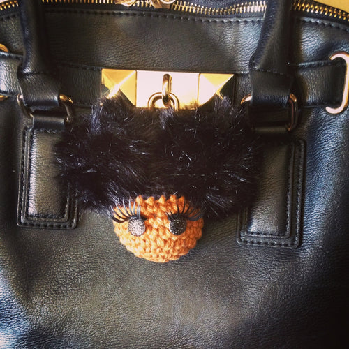Luxe Afro Puffs Keychain